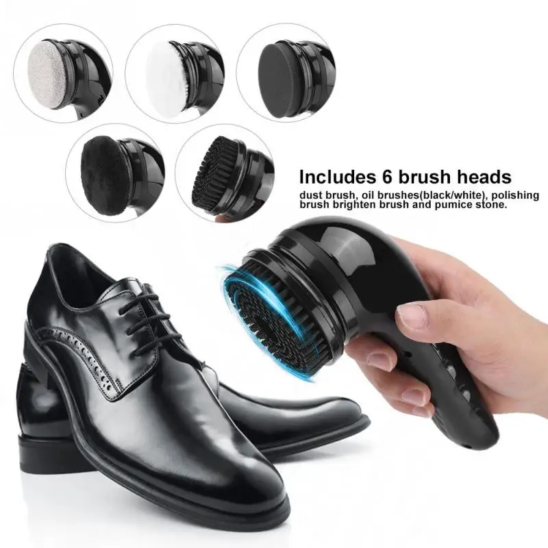 USB Rechargeable Electric Shoe Brush Handheld Multifunctional Leather Shoes Polisher Polishing Machine Home Use