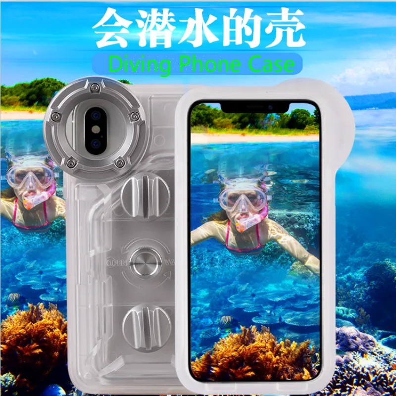 Telefoon Case Voor Iphone 11 11Pro 11Pro Max Waterdichte Telefoon Behuizing 60 M Onderwater Beschermhoes Voor Duiken Nieuwkomers 1 Pc