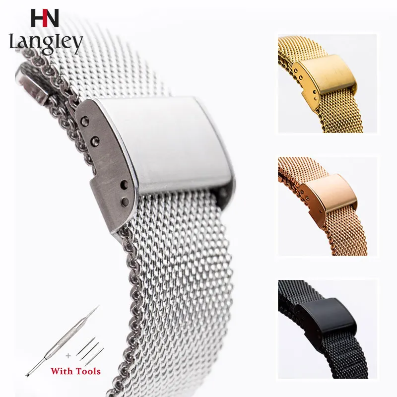 

Milanese Loop Universal WatchBand For DW Huawei Buckle Mesh Replacement For Daniel Wellington Stainless Steel Band 16/18/20/22mm