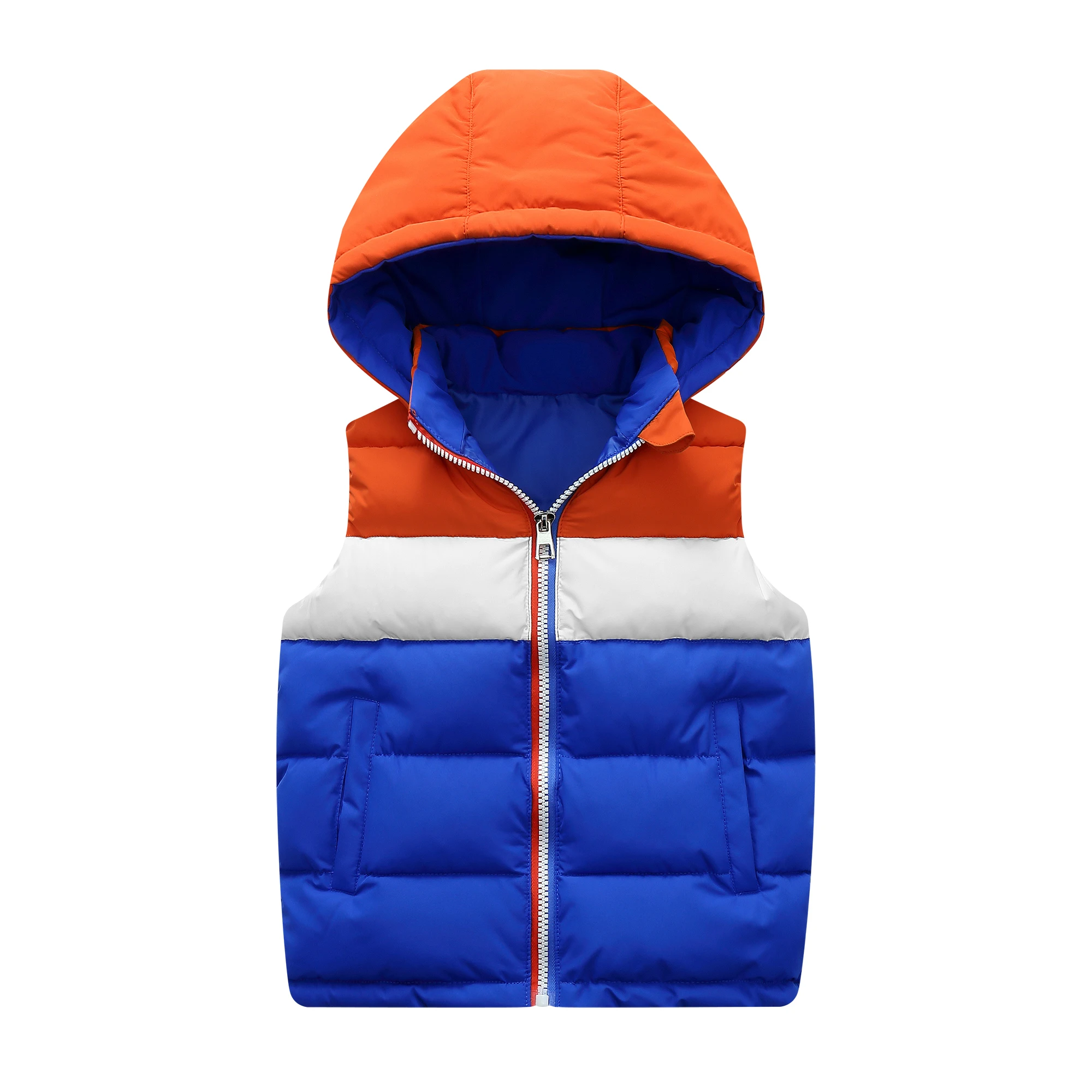 Infant Waistcoat Children Outerwear Winter Coats Kids Clothes Warm Hooded Cotton Baby Boys Girls Vest For Age 3-8 Years Old