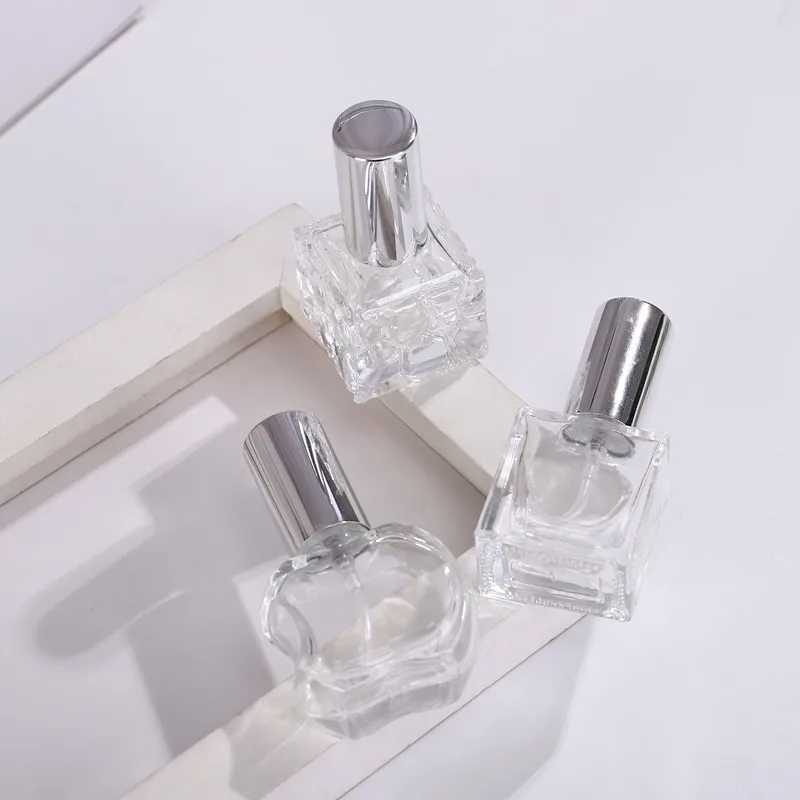 

9pcs 21pcs 8ml 10ml Portable Clear Glass Perfume Bottle With Atomizer Empty Cosmetic Containers For Travel Spray Bottles