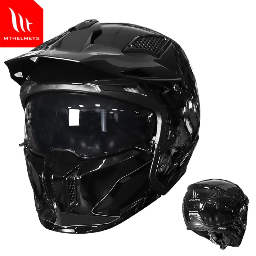 

Genuine MT Personality Full Face Modular Motorcycle Helmet High Quality Racing Motocross Capacete Moto Casco DOT ECE Approved