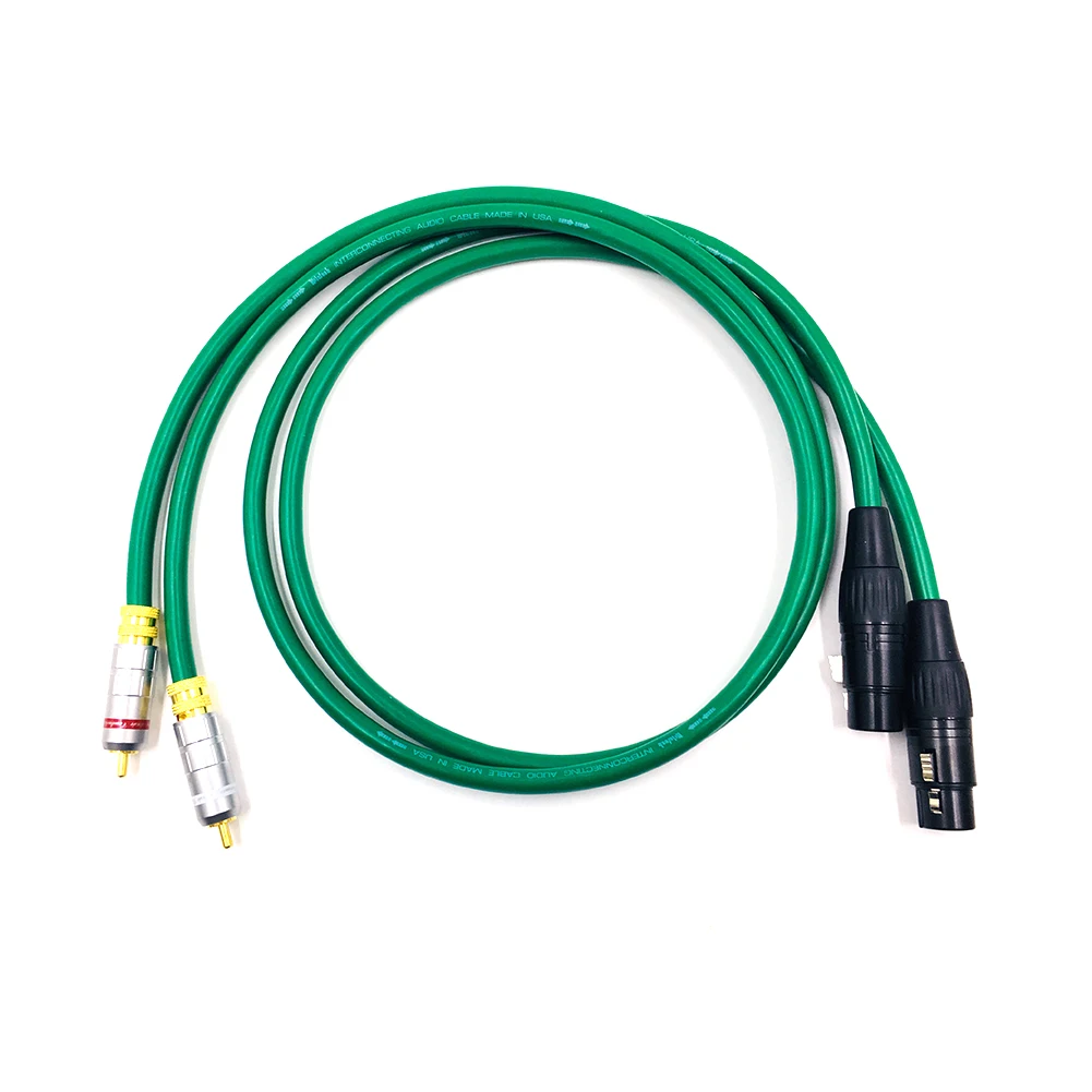 Coppia TOP-HiFi tipo-1016 cavo Audio bilanciato da RCA a XLR cavo di interconnessione RCA maschio a XLR femmina con cavo MCINTOSH USA