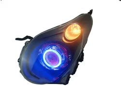 Osmrk HID LED headlight assembly angel eye daytime running light with turn signal for Suzuki Alto