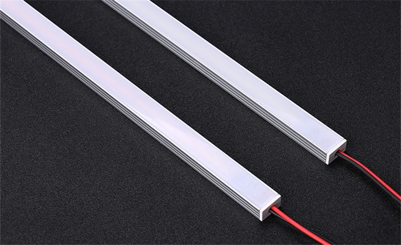 1-30 PCS LED Rigid Strip DC12V 50CM 20 inch SMD5730 36LEDs U/V-Shaped Flat LED Aluminum Channel Rigid Strip for Indoor Lighting