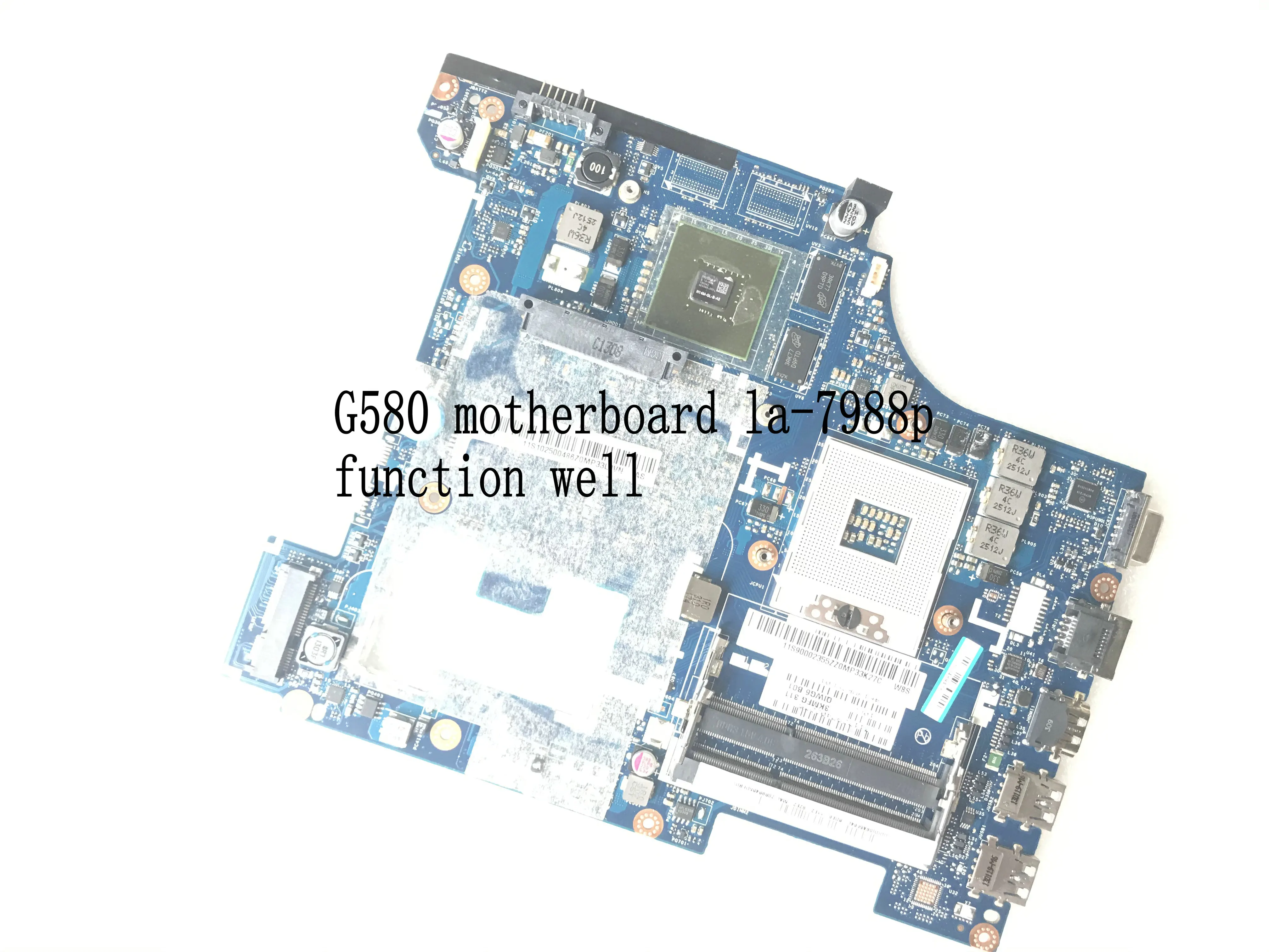 

FAST SHIPPING. QIWG6 LA-7988P LA-7981P FOR LENOVO G580 NOTEBOOK MAINBOARD, ONBOARD GPU GT610M