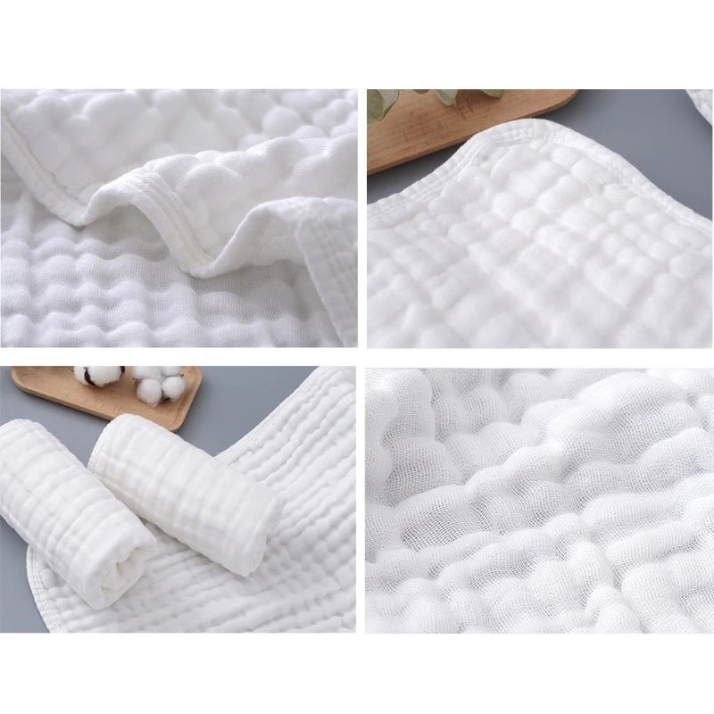 Baby Cotton Long Square Towel Gauze Bath Towel Newborn Feeding Towel Burp Cloth