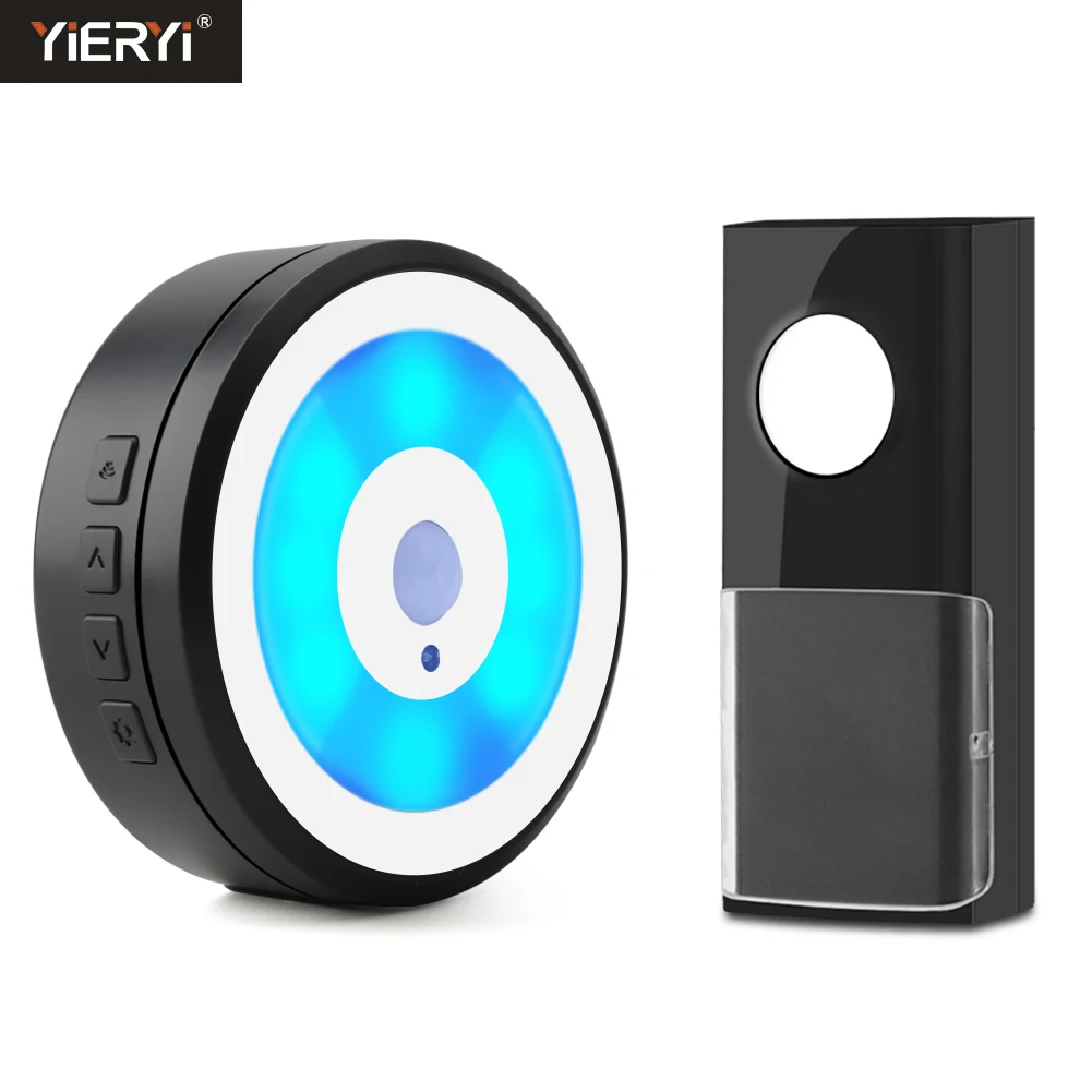 Wireless DoorBell Intelligent Home Door Chime Call Induction Night Light USB Power Supply Waterproof Power-off Memory for Office