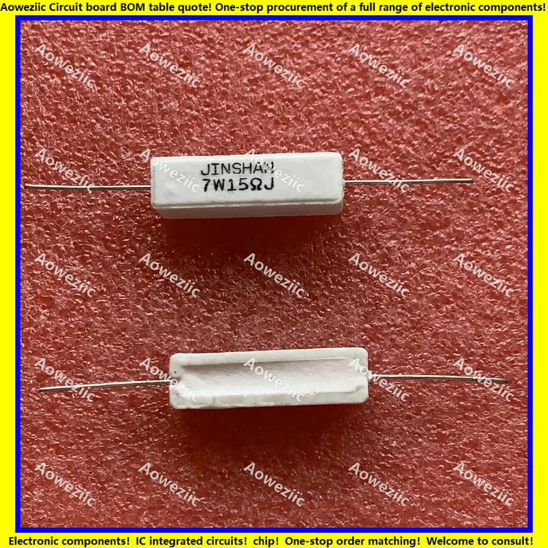 

10Pcs/Lot 7W15RJ 7W15ΩJ RX27-1 SQP Horizontal Cement Resistance 7W15ohm 7W15R Ceramic Resistance Precision ±5% Power Resistance