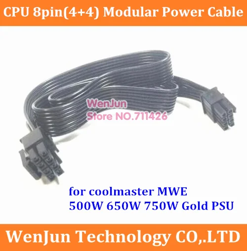 PSU 8pin to CPU 8pin(4+4)  Modular Power Supply Cable for Coolermaster MPY-5501-AFAAG / MPY-6501-AFAAG / MPY-7501-AFAAG