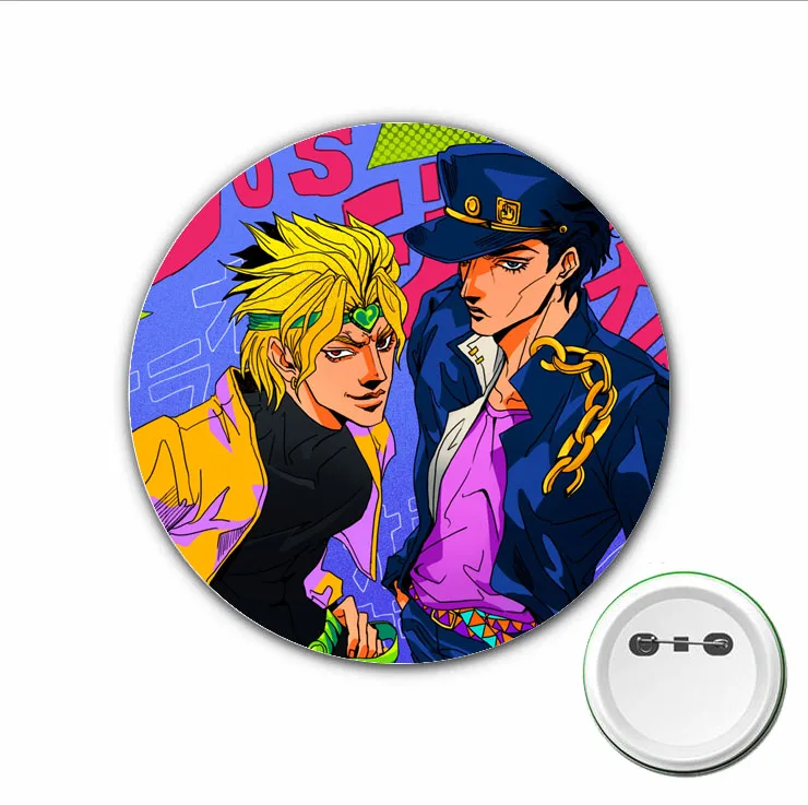 3pcs anime JoJo\'s Bizarre Adventure Cosplay Badge Cartoon Brooch Pins for bags Badges Backpacks Button Clothes Accessories