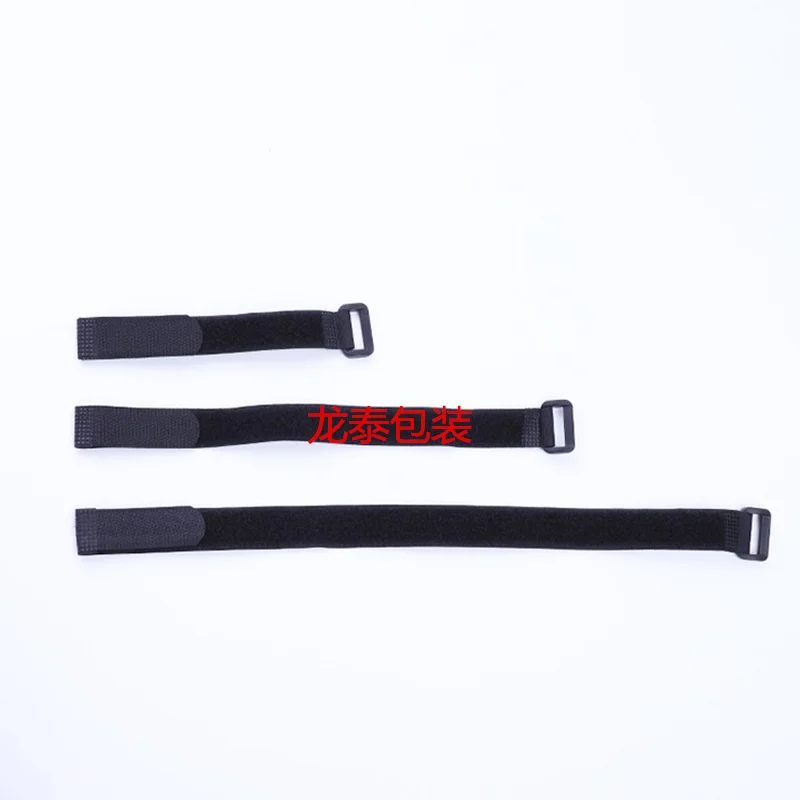 10pcs/lot Black 2cm Width 15-100cm Length Nylon Hook & Loop Strap Cable Ties Self-adhesive Reusable Cord Tidy PC TV Organizer