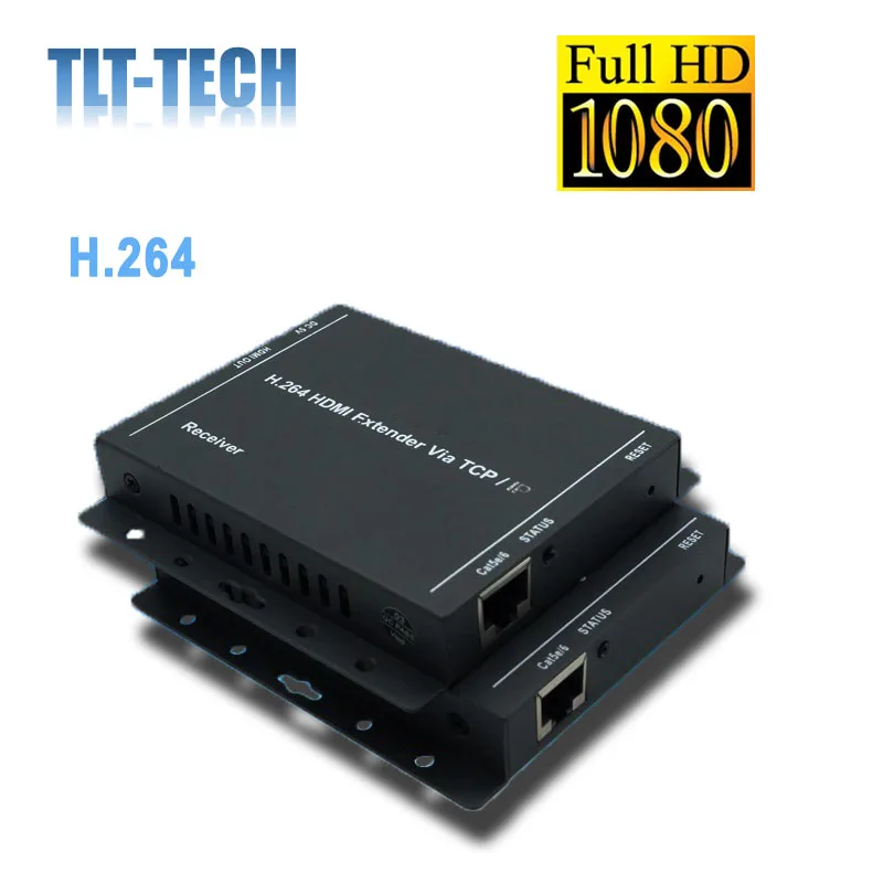 Extensor HDMI 150 P sobre cat5e cat6, 1080 m, 492ft, puerto Ethernet, compatible con 1 transmisor a 253 receptores max