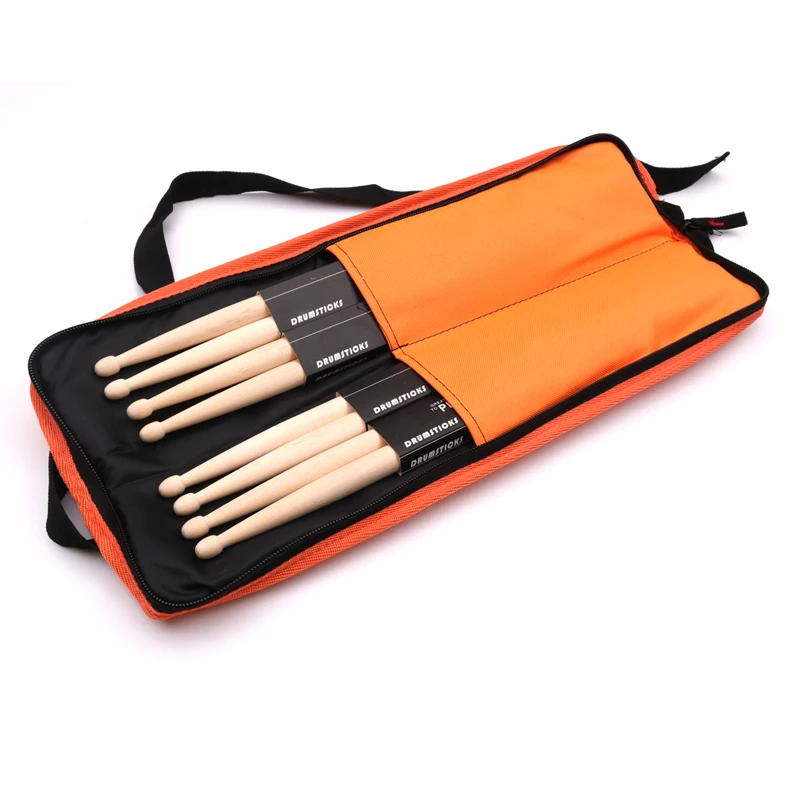 1pc Drum Stick Bag Shoulder Thickened Portable Drum Stick Bag 600D Oxford Waterproof Drum Stick Bag Customized Logo for Students