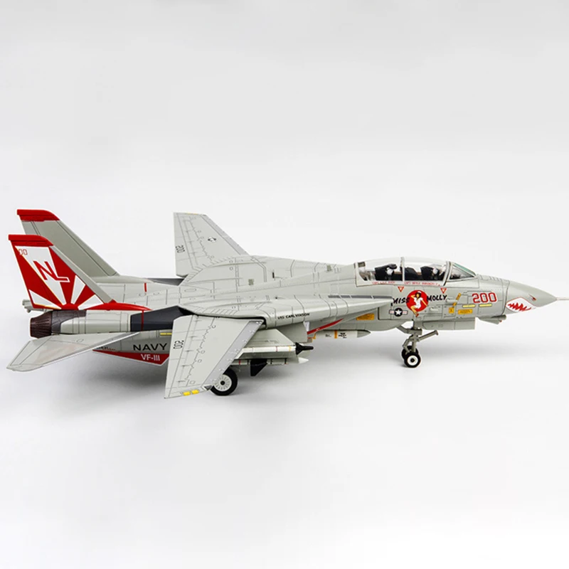 

1/72 Scale F14 Tomcat Alloy Airplane Model F-14A Fighter Aircraft Model Sunset Squadron VF-111 Metal Diecast & Plane Toy Dispaly