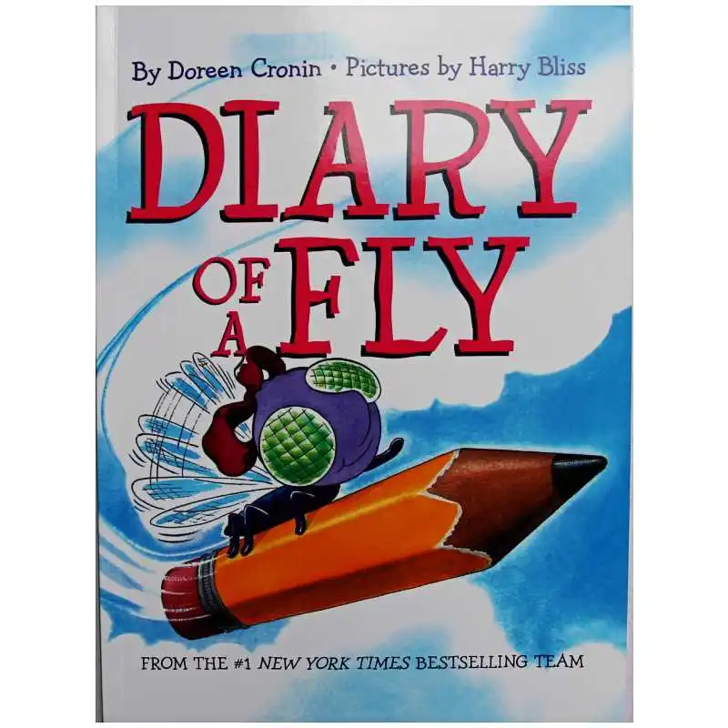 

Дневник Fly By Doreen Cronin, обучающая английская книга с картинками, обучающая карта, книга для детей, подарки для детей