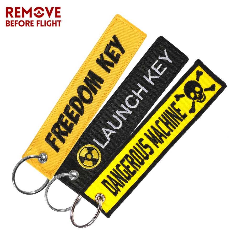 3 PCS New Fashion Racing Keyring Tags Motorcycle Keytags Launch Keychain Auto Car Drift Key Phone Holder Embroidery Key Fobs