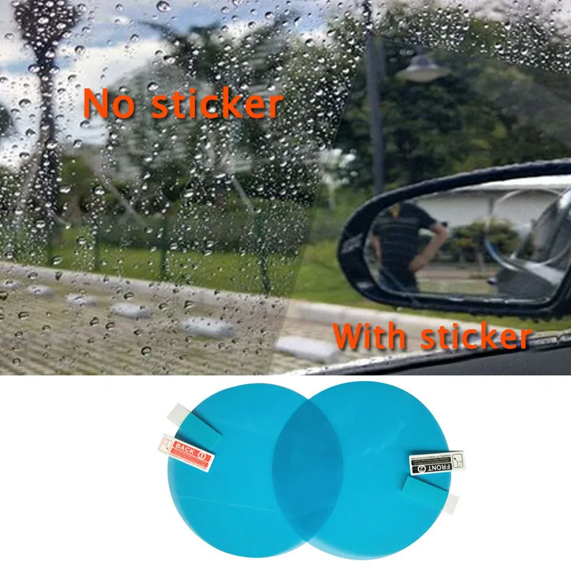 2PCS/Bag Car Rearview Mirror Protective Film Anti Fog Window Clear Rainproof Rear View Mirror Protective Soft Film