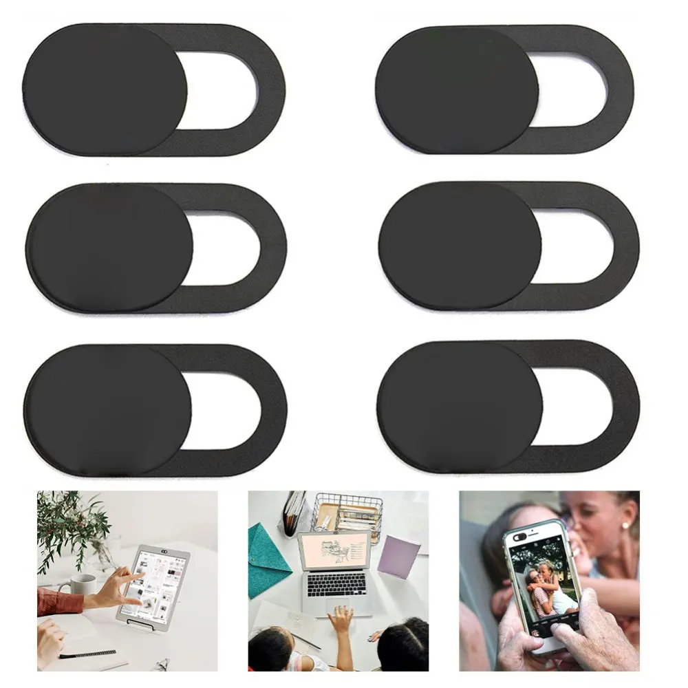 Ultra-Thin Universal Phone Antispy Web Camera Cover 3/6/8PCS Webcam Cover For iPad Web PC Macbook Tablet lenses Privacy Sticker