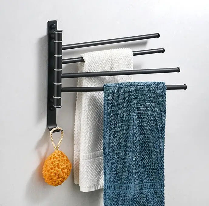 

Stainless Steel Towel Holder Rack Wall Mounted Towel Hanger Bathroom Organizer Towel Bar Shelf Bathroom Hook Kitchen Holder