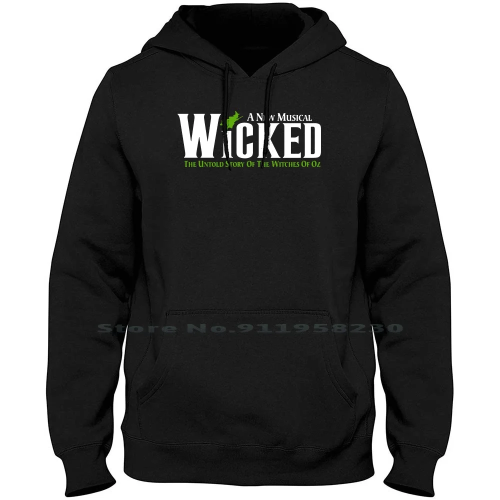 

A New Musical Wicked Men Women Hoodie Sweater 6XL Big Size Cotton Halloween Popular Musical Wicked Music Logo Host New Ick Hot