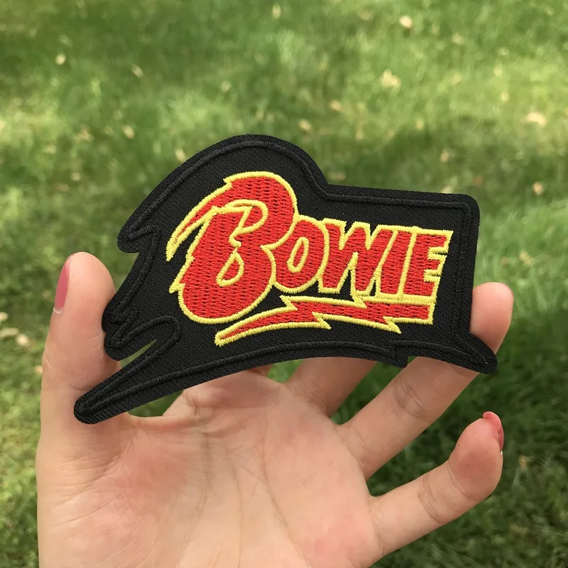 DIY Embroidery Patch Iron On Patches For Clothing Rock Hippie Band Patch Letter Embroidered Stripe On Clothes