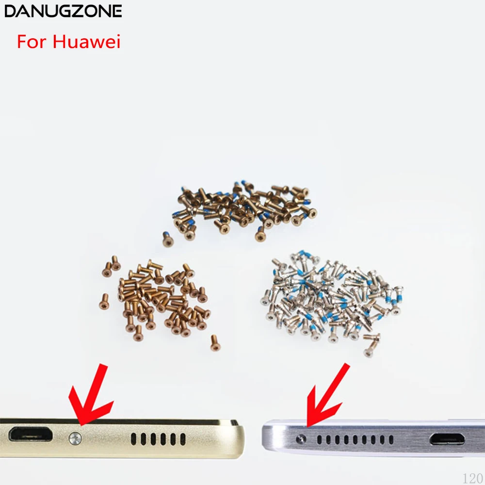 2PCS/Lot For Huawei Honor V9 P8 Mate 8 MateS Play 5X Maimang 5 G9 Plus Back Cover Screw Pentalobe Dock Bottom Case Screws