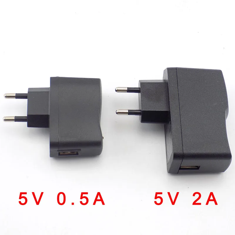 5V 0.5A 1A 2A 3A Micro USB Charger AC to DC Charging Universal USB Power Adapter Supply 100V-240V Output Phone Power Bank