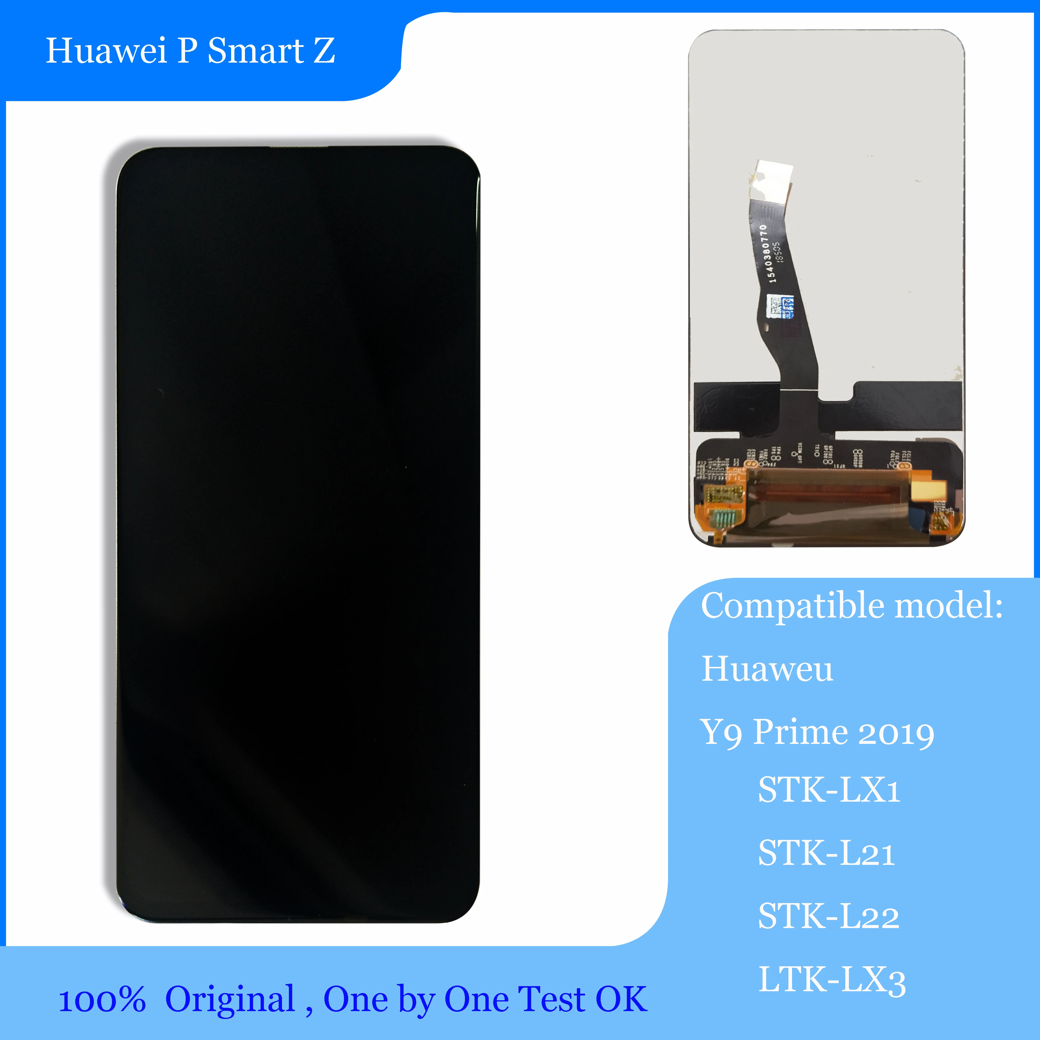 Original For Huawei P Smart Z / Y9 Prime 2019 STK-LX1 STK-L21 STK-L22 LTK-LX3 LCD Display Touch Screen Digitizer Assembly parts