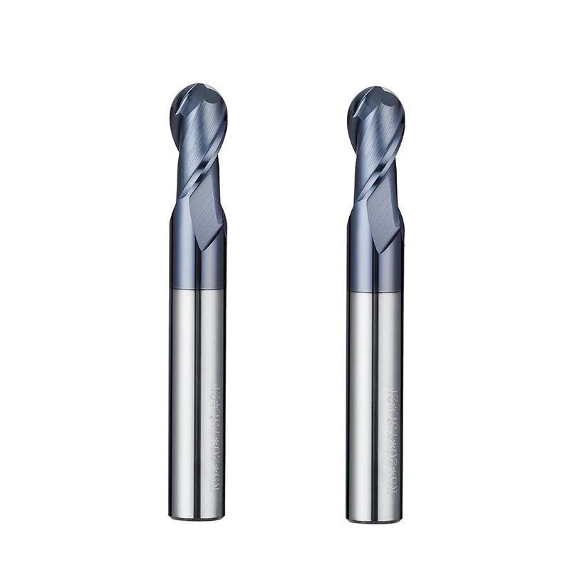 Utensili da taglio CNC fresa per legno fresa a sfera fresa 2 flauto HRC50 fresa in metallo duro fresa utensili da taglio