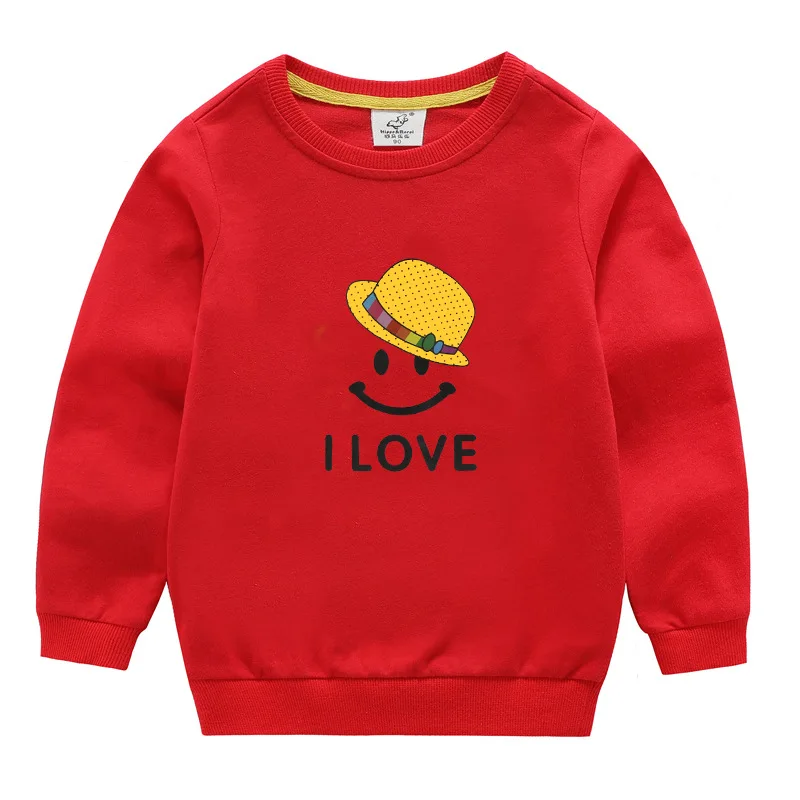 New Arrival Children Clothes Baby Boys Girls Cartoon Cotton Sweatshirt Casual Kids Long Sleeve  T-shirt Retail Knitted Pullovers