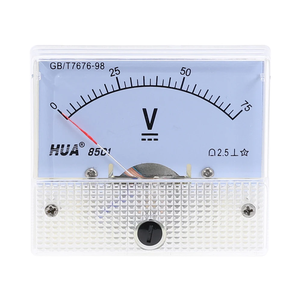 DC Analog Panel Volt Voltage Meter 85C1 Voltmeter Gauge 20V 30V 50V 75V 150V 250V 300V 400V 450V 500V Mechanical Voltage Meter