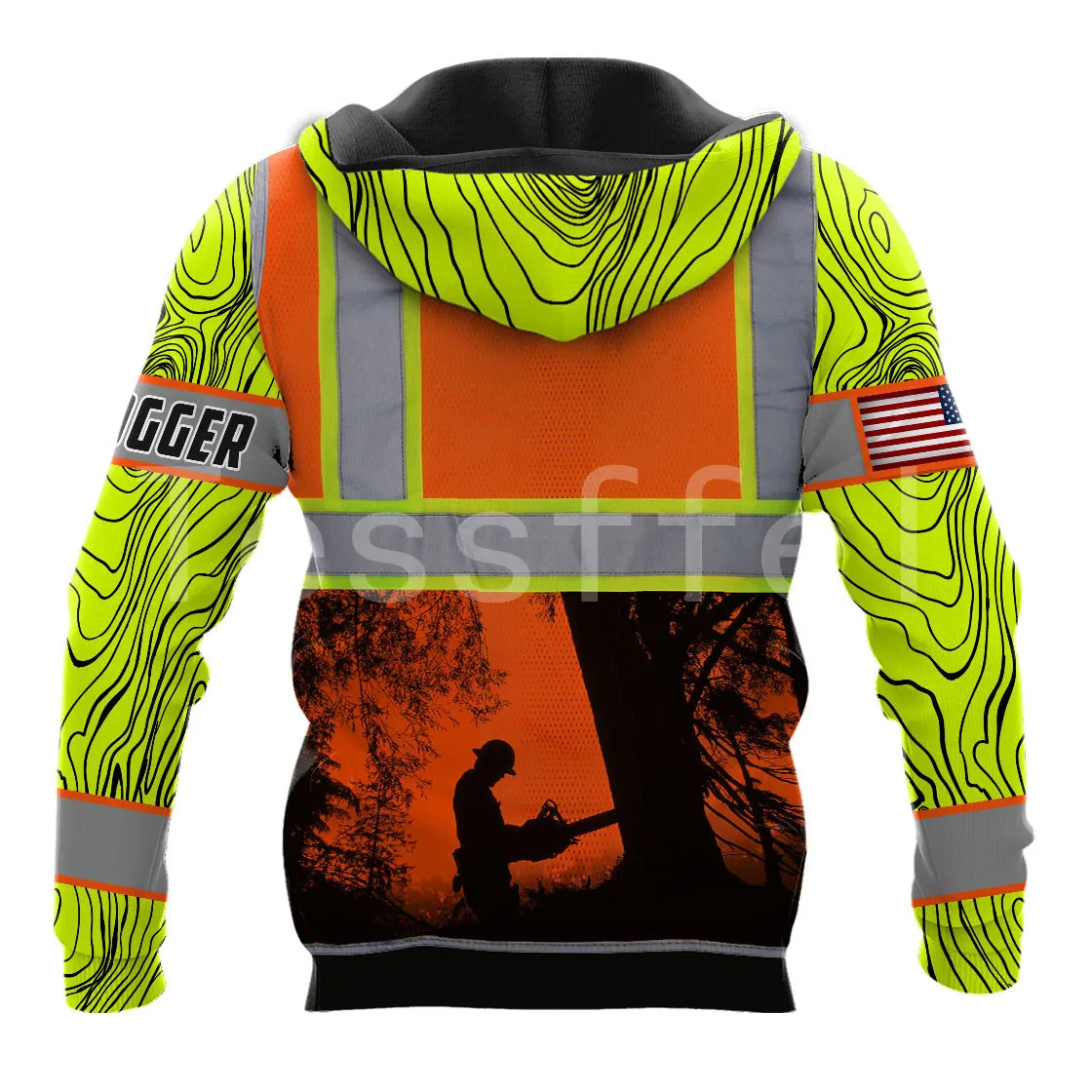 Tessffel Logger Customized Name Lumberjack 3D Print New Fashion Men Hooded Sweatshirt Zipper Hoodies Casual Unisex Pullover L13