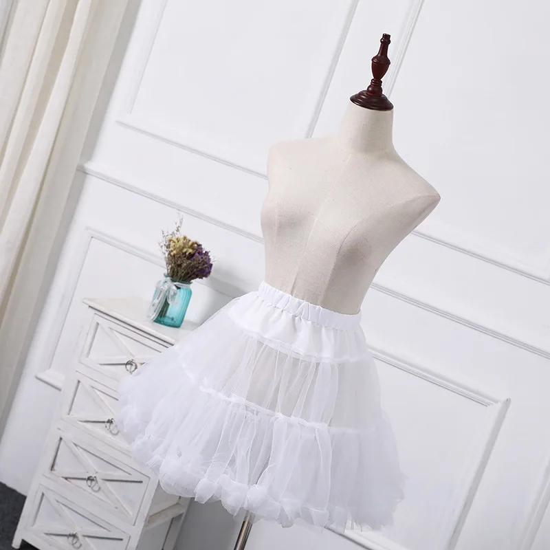 Pretty Short Tulle Petticoat Dress Girls Skirt Petticoat Tutu Lolita Dress Girls Underskirt