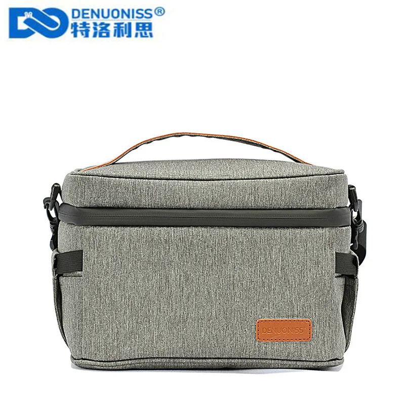 DENUONISS-bolsas de almuerzo impermeables con aislamiento Oxford, bolsa de Picnic necesaria para viaje, caja de cena térmica Unisex, estuche de