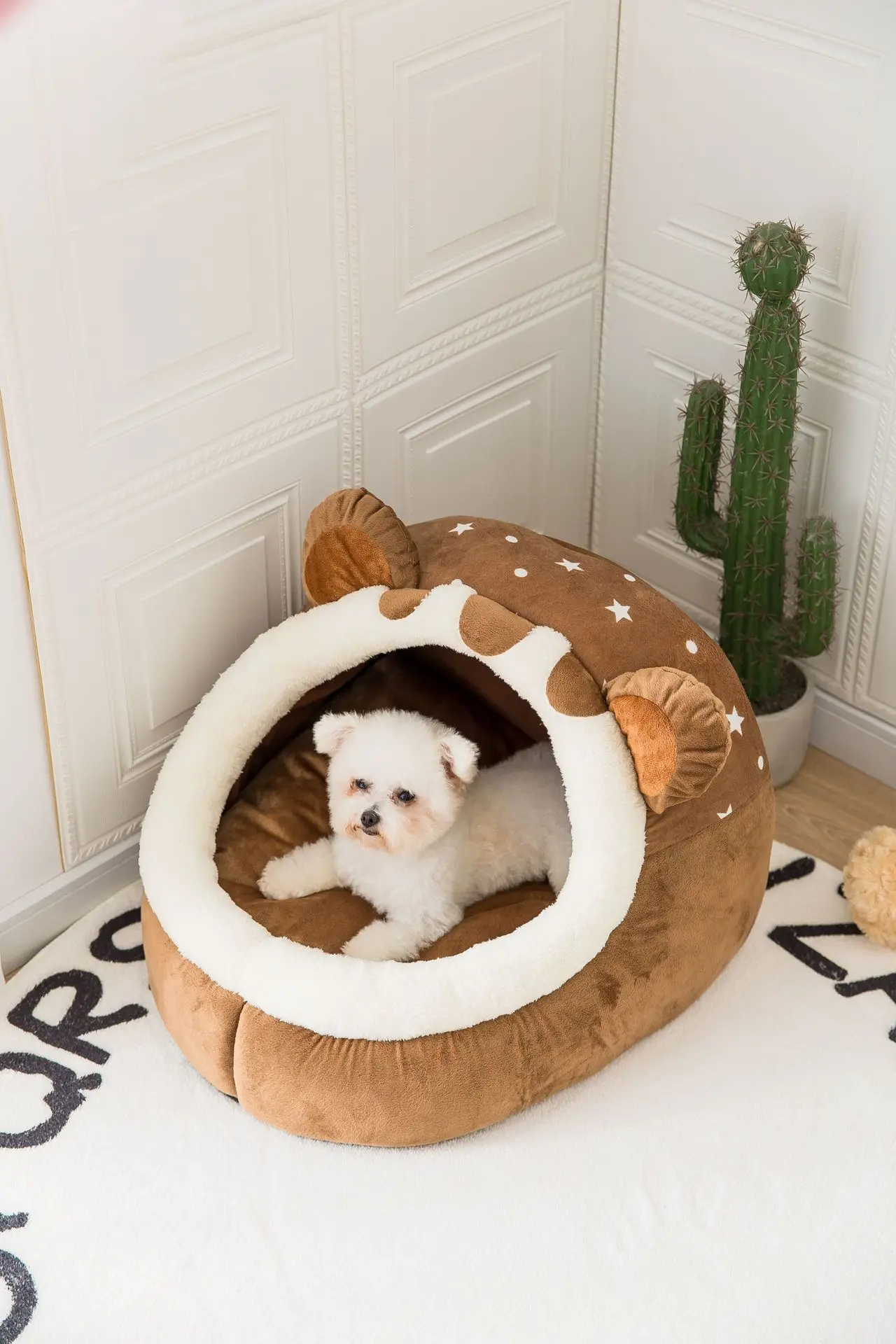 Faltbares Haustierhaus, Welpenhüttenmatte für Hunde, Tiere, Katzen, Kätzchennest, Korb für kleine Hunde, Teddy, Chihuahua-Höhle, Bett, 2022 – Detail 4