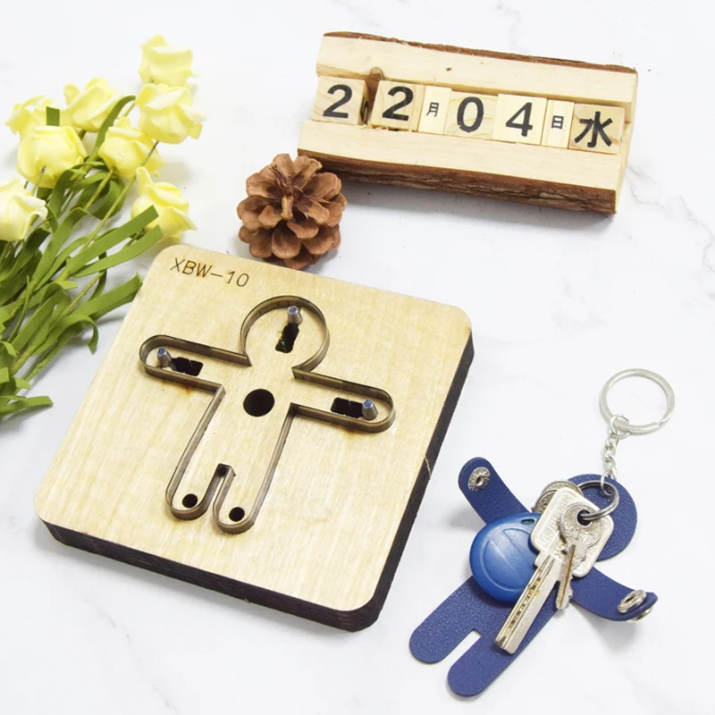 Customized Leather Cutting Die for DIY, Key Case, Pendant Cutter, Mold Knife Mould, Leather Craft, Hand Punch Tool