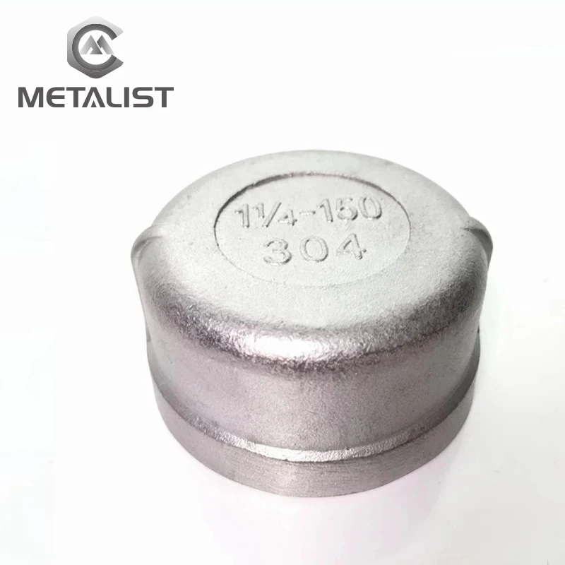 METALIST BSP 1/2 "DN15-3/4" DN20 SS304 Edelstahl Sanitär Rohr Kappe Weibliche Gewinde Rohr End Abdeckung kappe Für Rohr