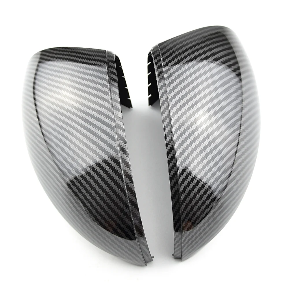 

For Volkswagen Tiguan 2008-2015 ABS Carbon fibre Car rearview mirror cover Cover Trim Car Accessories Styling 2pcs