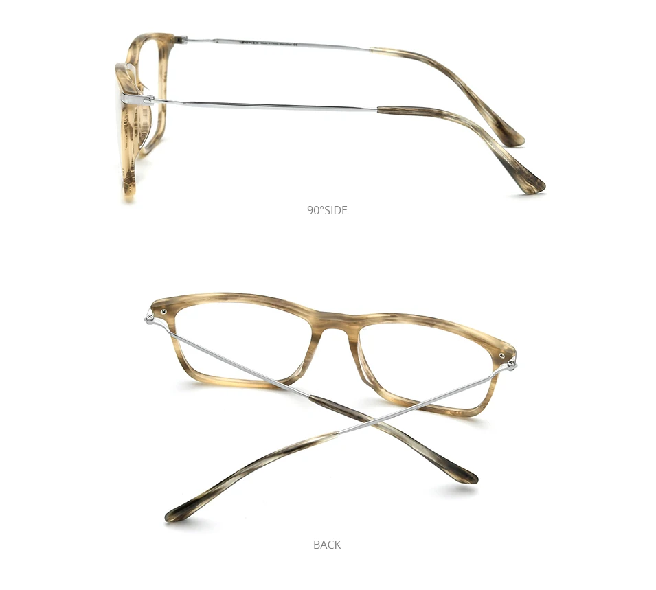 FONEX Acetat Titan Brille Rahmen Männer Marke Design Vintage Retro Quadratische Brillen Frauen Spektakel Japanische Brillen 85668 – Detail 7