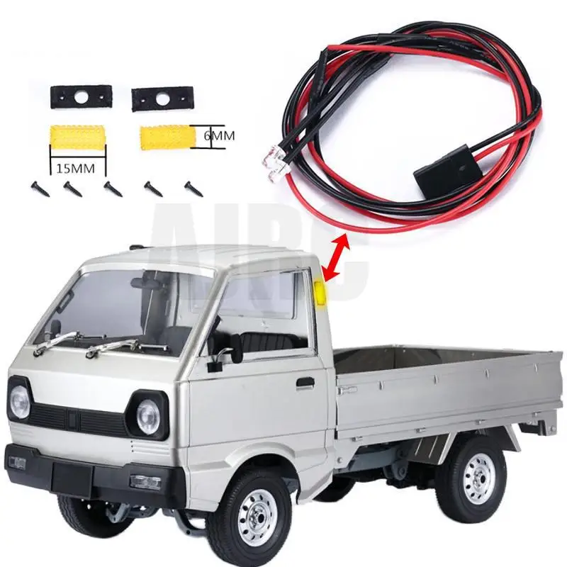 

Naughty Dragon WPL-D12 1/10 SUZUKI CARRY RC minivan truck yellow lampshade/turn signal light/Turn to lights