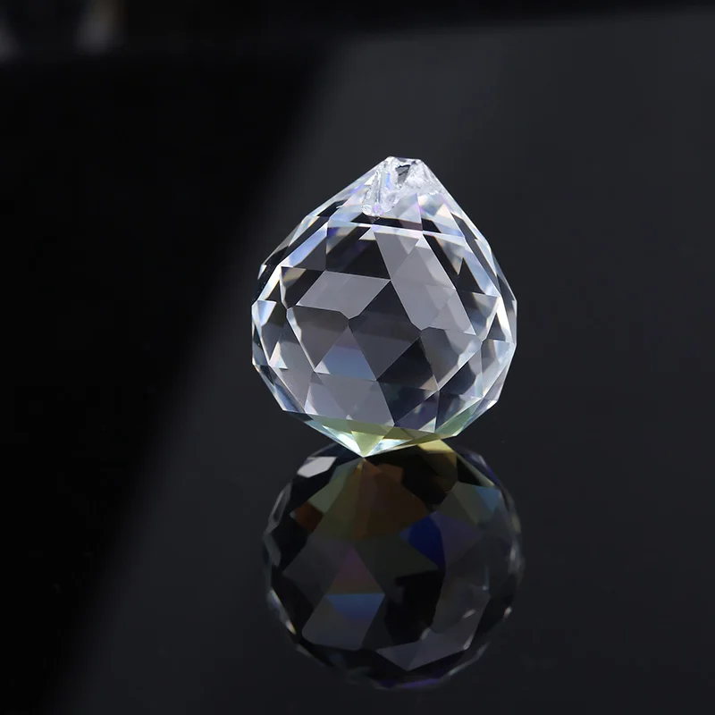 

10pcs 20mm Clear Faceted Glass Crystal Ball Prism Chandelier Crystal Parts Hanging Pendant Lighting Ball Wedding Home Decor