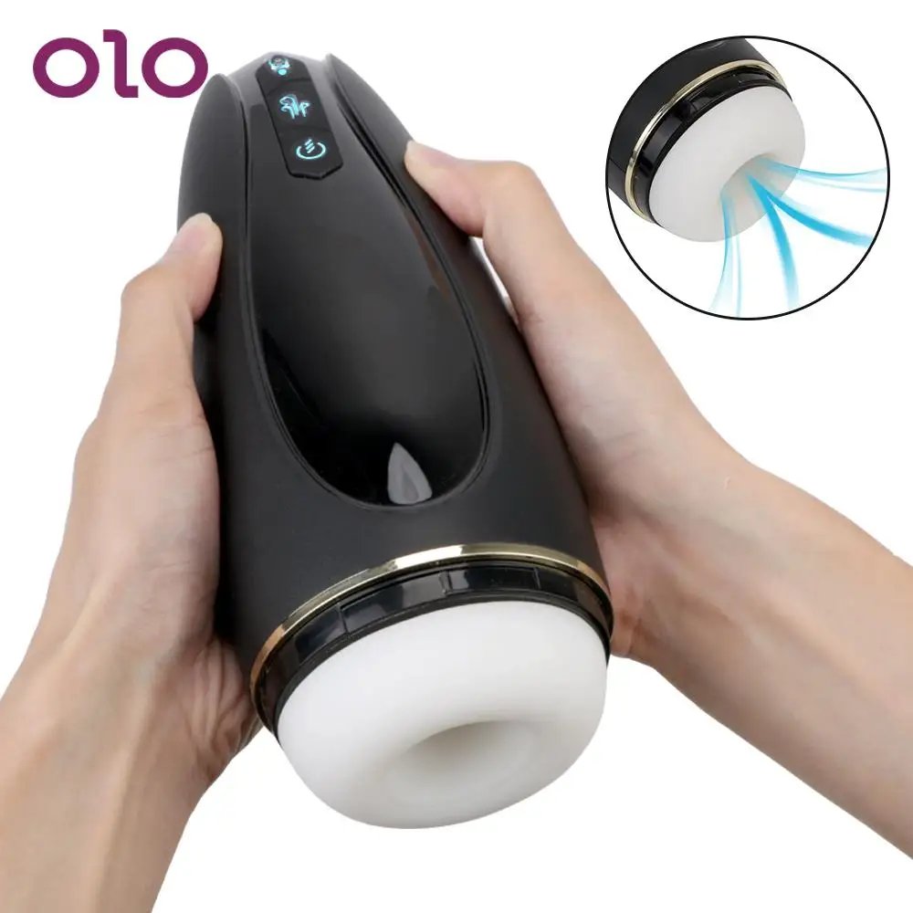 OLO Sucking Oral Sex Automatic Telescopic Sex Toys for Men Male Masturbation Cup Airplane Cup Real Vagina Adult Products