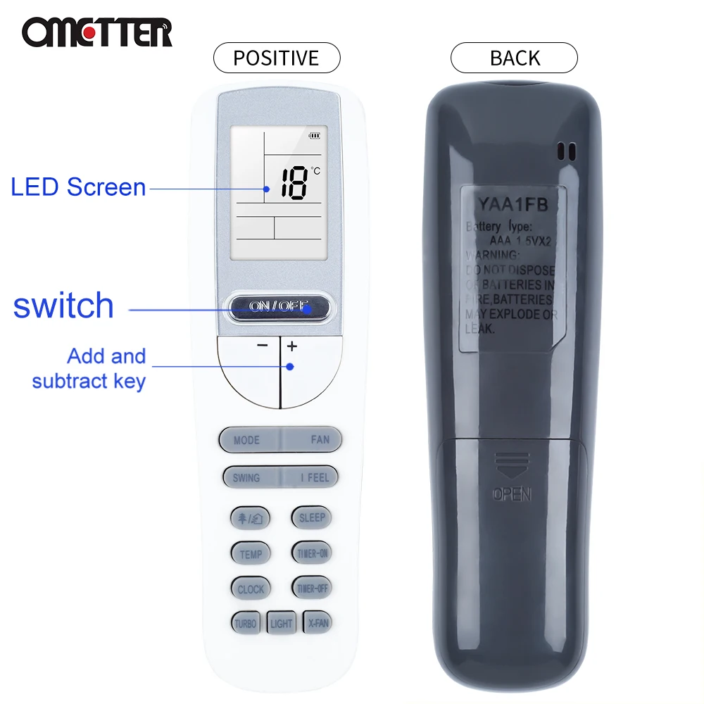 Telecomando aria condizionata controller aria condizionata adatto per GREE YAA1FB