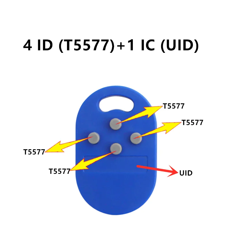 1pc/Lot Access Control RFID Multiple T5577 125khz 13.56Mhz M1 1K S50 UID CUID Changeable Keychain Tag Token Copy Clone