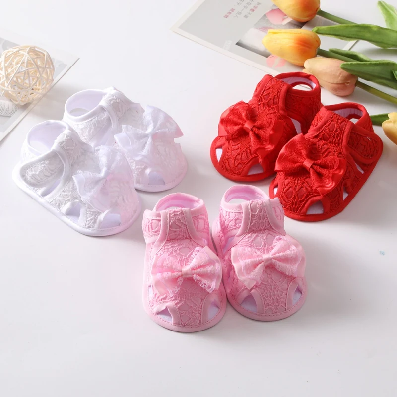 Newborn Baby Girls Shoes Cotton Cute Toddlers Soft Sole Butterfly-knot Princess Shoes Spring Autumn First Walkers Birthday Gift