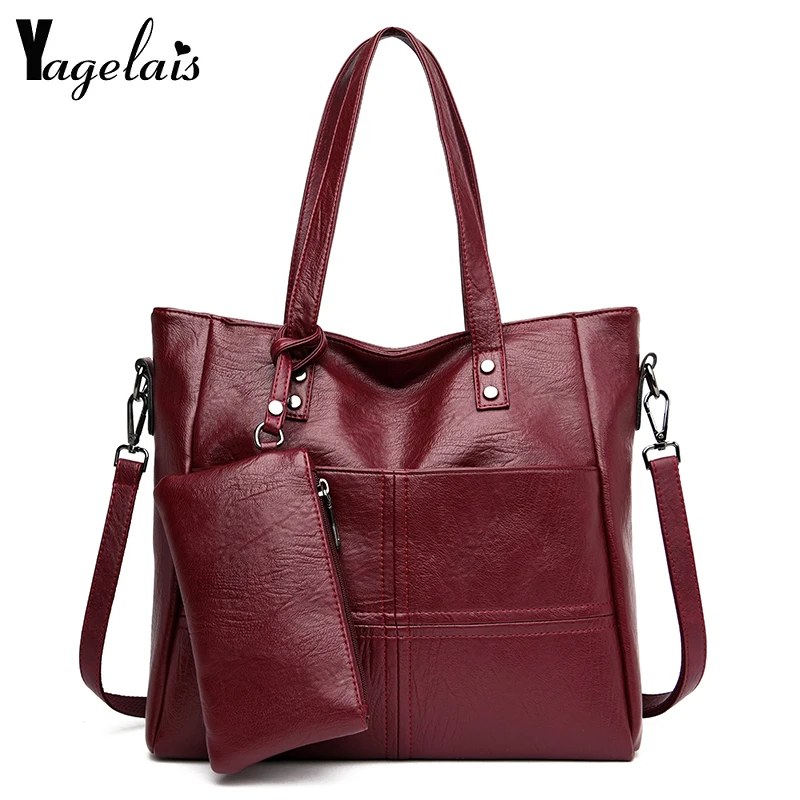 

Luxury Designer Women Shoulder Bag Large Tote Bag Women's Pu Leather Handbags Female Messenger Bag