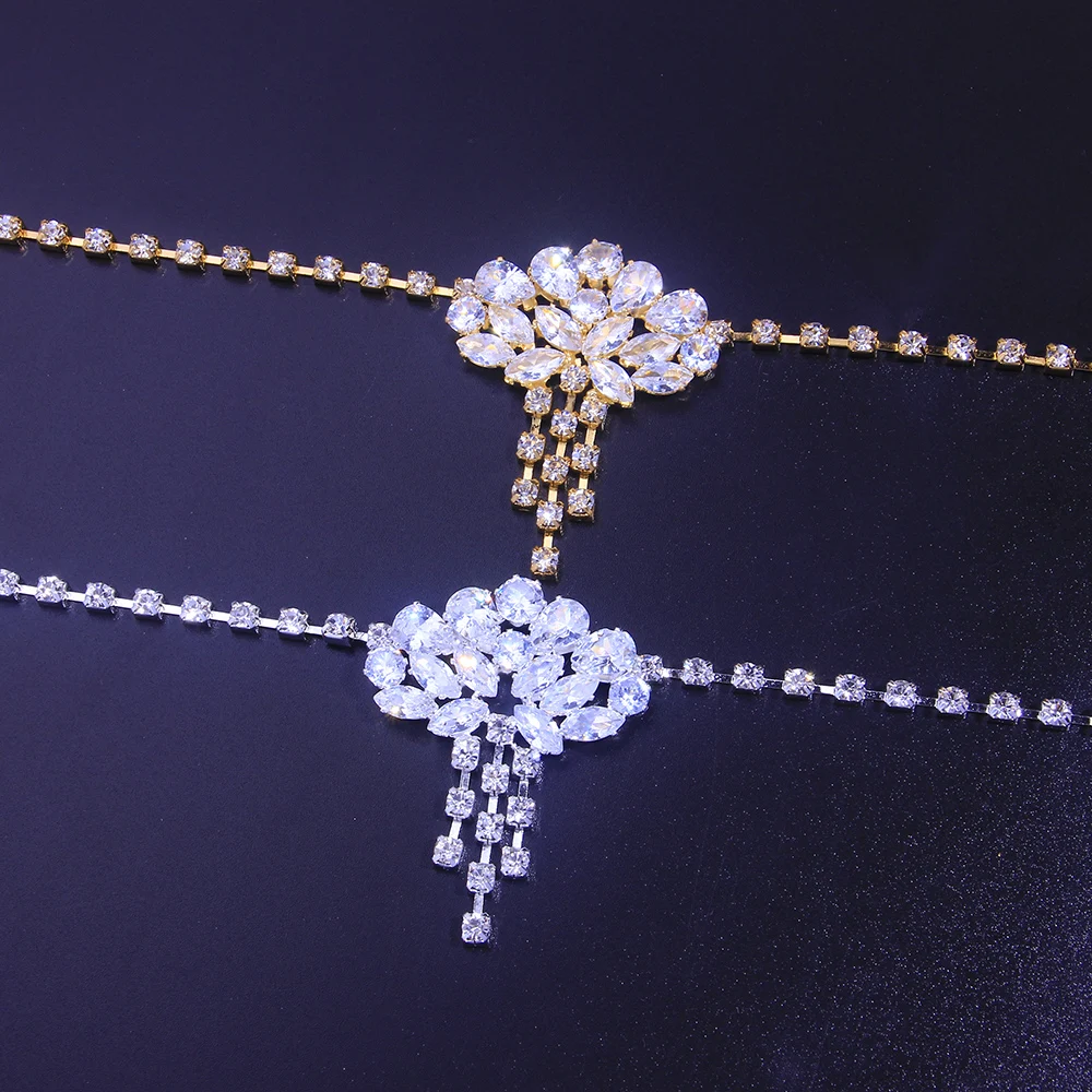 Stonefans Rhinestone Chain Bling Zircon Crystal Forehead Chain for Women Luxury Jewelry Bridal Headwear Wedding Hair Accessories