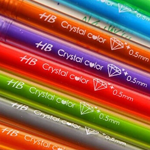 12 색 학생 만화 프레시 스타 컬러 귀여운 젤 펜 세트, 공부 문구