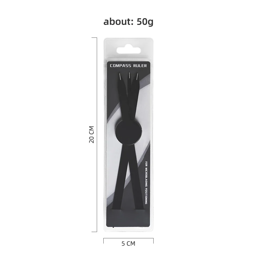 1pc Schwarz/Gold/Silber Microblading Balance Positionierung Tattoo Herrscher Make-Up Augenbraue Design Goldenen Verhältnis Herrscher Messung Werkzeug – Detail 6